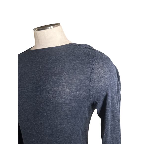 Men M Selected Homme Identity Denton Crew Neck Gray Pullover Sweater Top Cotton - Picture 3 of 8